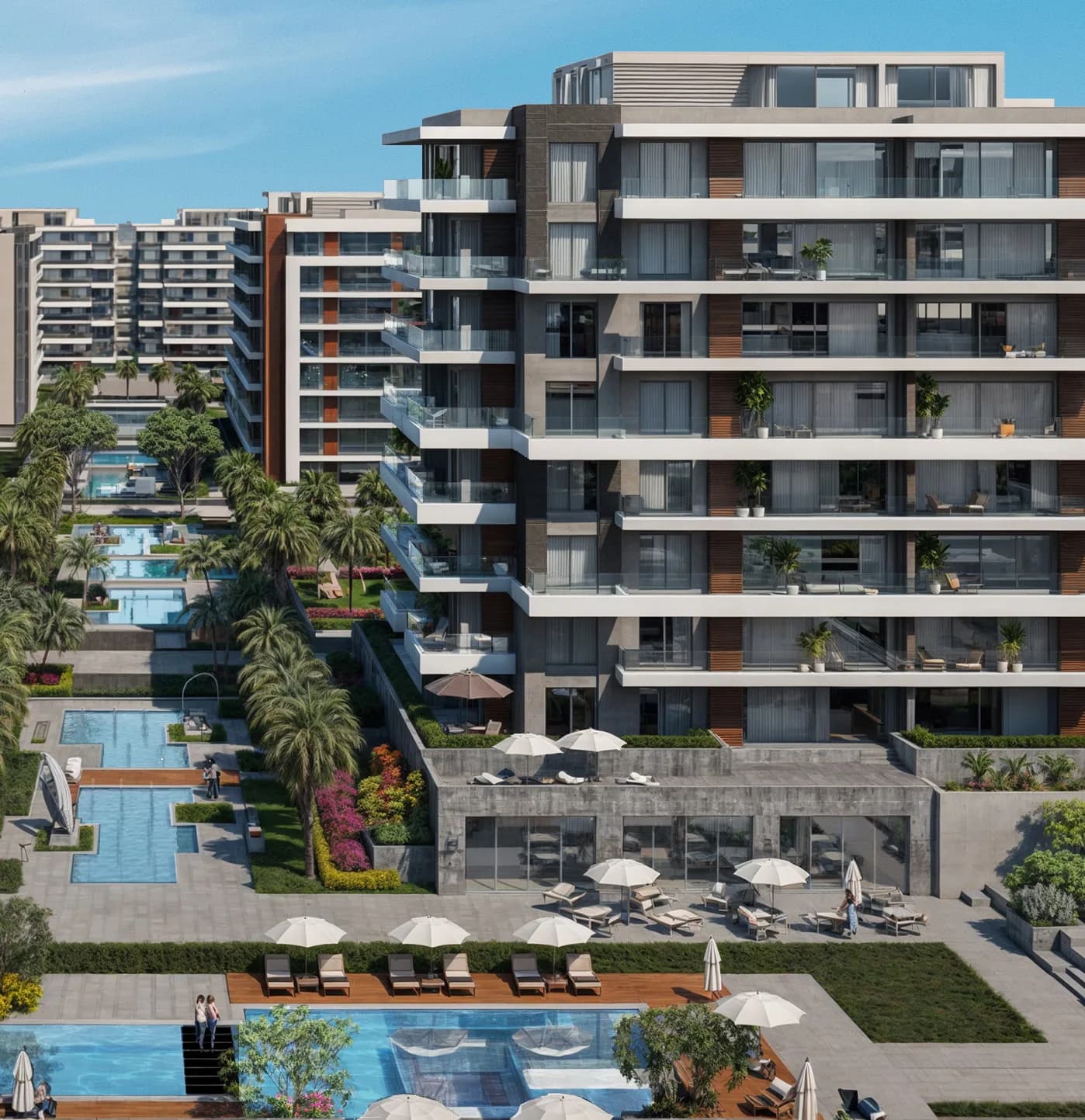 Apartment for sale in Patio Vida with 3 bedrooms in New Cairo by La Vista Developments